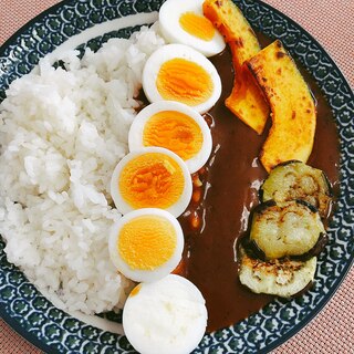 レトルトカレーに一手間☆グリル野菜カレー